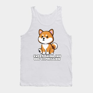 Sweet Shiba Inu Sitting Peacefully Tank Top